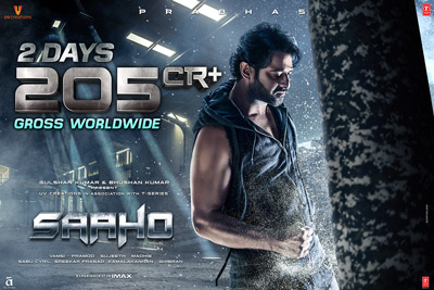 205 Crores Collections in 2 Days By Saaho