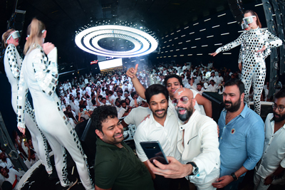 Actor Allu Arjun at Fashion TV & Prism Club White Night Party