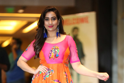 Anchor Manjusha Stills at Lakshmi's NTR Movie Trailer Launch