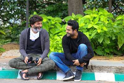 Aravinda Sametha Movie Team Working Stills