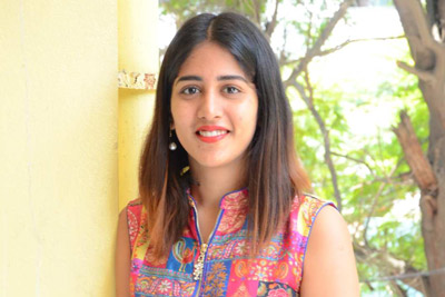 Chandini Chowdary Stills For Manu Movie Interview