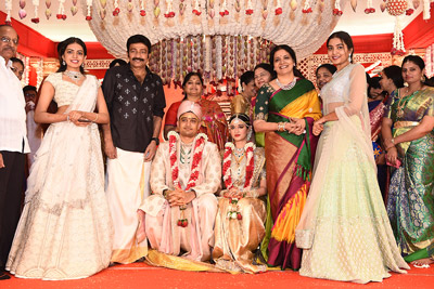Dr Rajasekhar And Jeevitha Stills at His Nephew Wedding