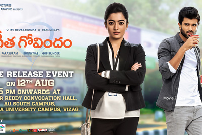 Geetha Govindham Pre Release Event on 12th Aug