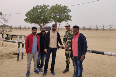 Hero Gopichand at Indian Border