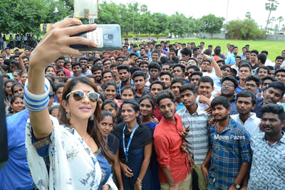Manchu Lakshmi Promotions in Colleges For Wife of Ram