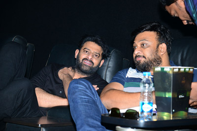 Prabhas Watching Saaho With Fans At AMB Cinemas