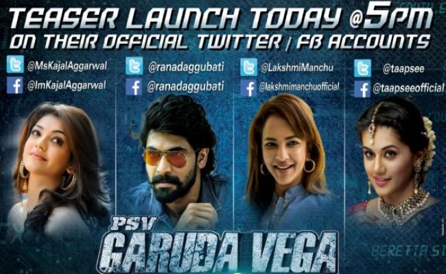Grand Teaser launch of PSV Garuda Vega today