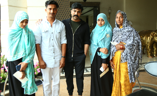 Ramcharan donates Rs 10 lakh to Noor Mohammed